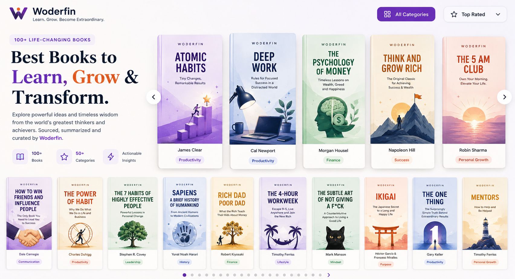 Thousands of books and book summaries