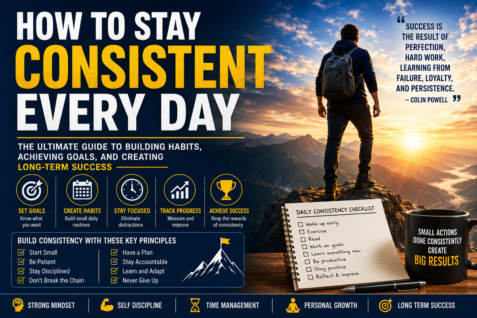 How to Stay Consistent Every Day: The Ultimate Guide to Building Habits and Achieving Success