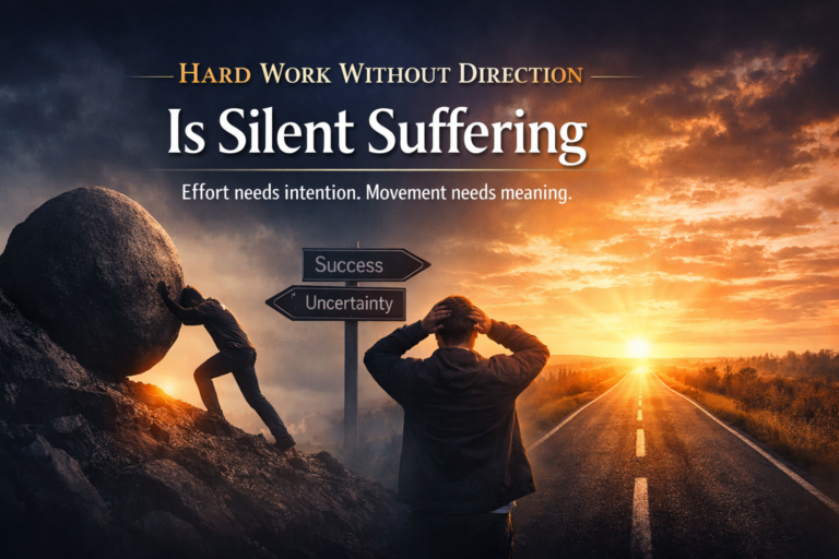 Hard Work Without Direction Is Silent Suffering